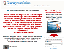 Tablet Screenshot of guadagnareonline.com